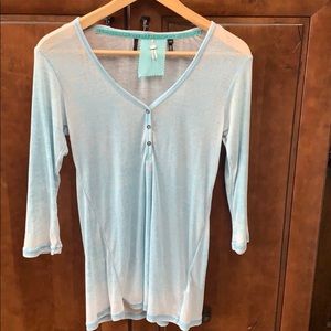 Sexy & Sheer Burn Out Buffalo Brand Henley